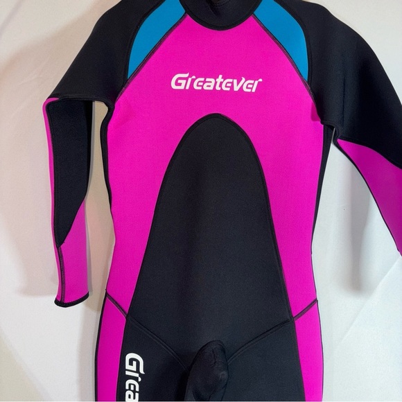 Greatever Wetsuit 3mm Neoprene Full Body Long Sleeve Scuba Diving Suit Size S - Picture 4 of 13